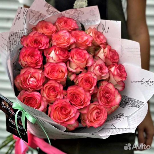 Цветы розы букет