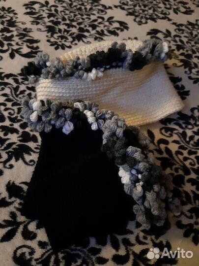 Шапка и митенки (кубаночка)