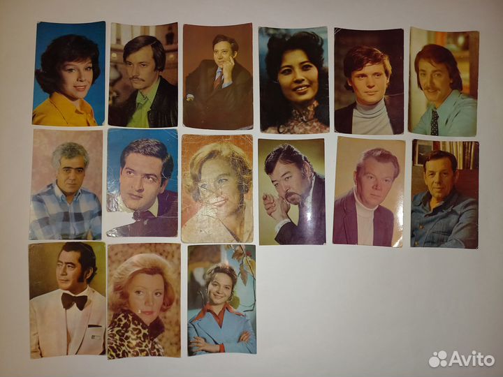 Ретро коллекция открыток актеров сов. и зар. кино