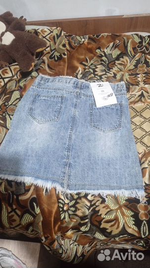 Кожаные шорты и юбка джинсовая