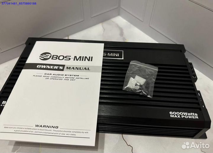 Новый усилитель BOS mini BOS-65.4 6000W