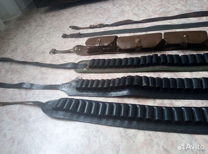 Патронташи 12 и 16 кал,ремешки для гладкоствольног