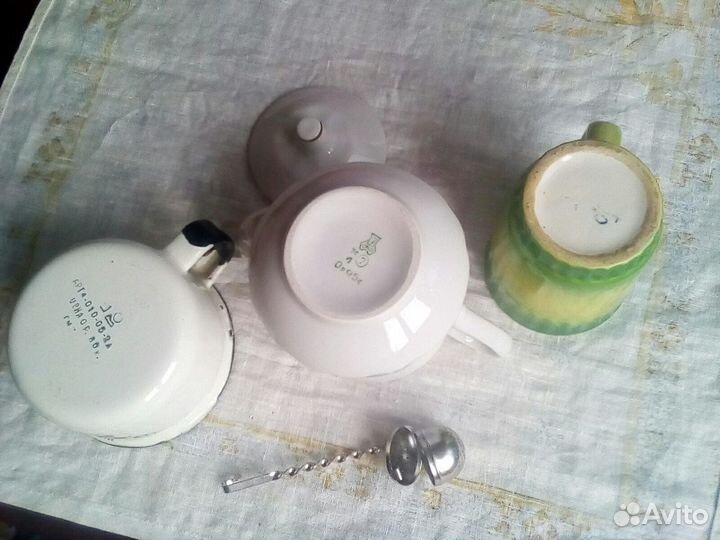 Набор ложек Чайник Ситечко для чая СССР