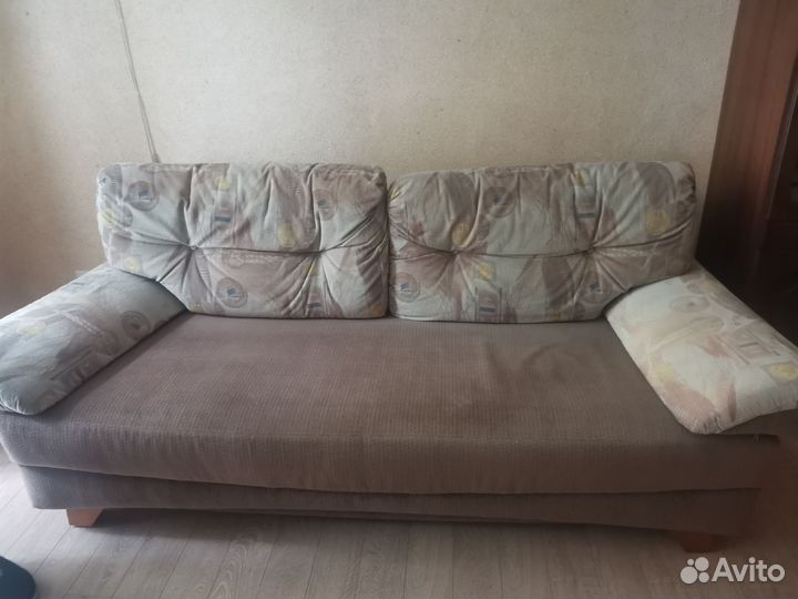 Диван прямой раскладной бу с ящиками