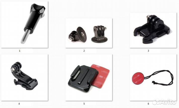 Крепления для экшн камер gopro гопро sjcam xiaomi