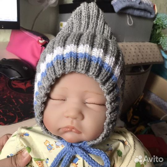 Шапочка эльф 3-6 мес