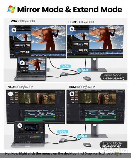 USB HUB многопортовый концентратор orico