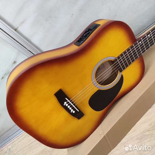 Гитара электроакустическая новая с широким грифом