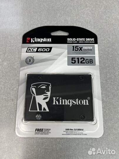 SSD Kingston KC600 512Gb orig новый