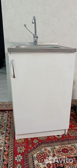 Мойка из нержавейки с тумбой