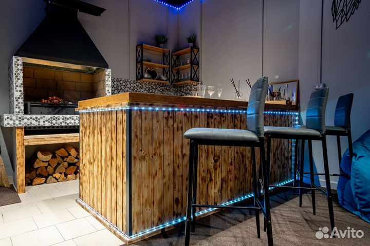 Почасовая аренда лофта для мероприятия с мангалом