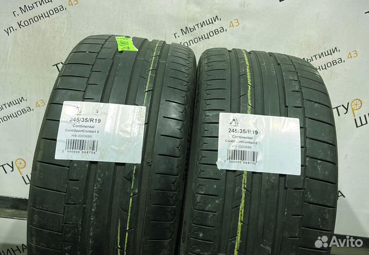 Continental ContiSportContact 6 245/35 R19 94Y