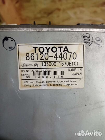 Мультимедиа, магнитола toyota оригинал