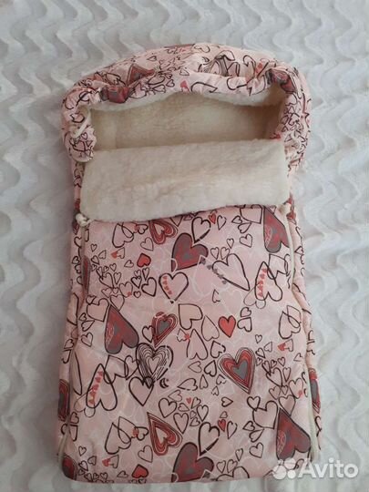 Зимний конверт в коляску