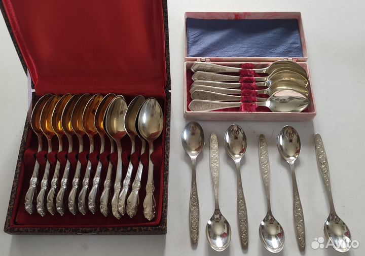 Чайные ложки мельхиор, раритет