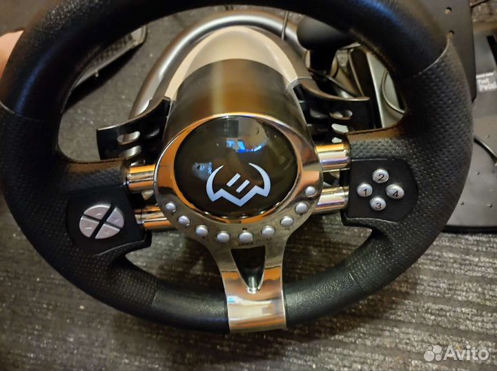 Игровой руль с педалями для пк sven GC-W700