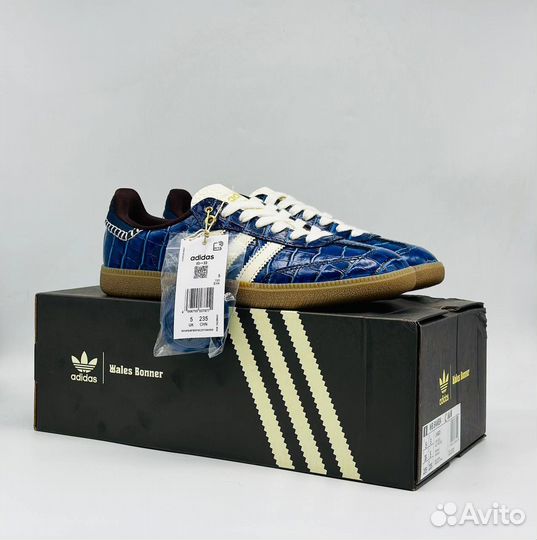 Кеды Adidas Samba Wales Bonner Navy Croc 36-40