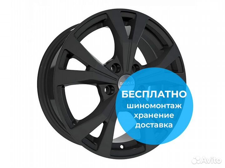 R16 5x114,3 6,5J ET38 D67,1 Скад Нагано Чёрный бар