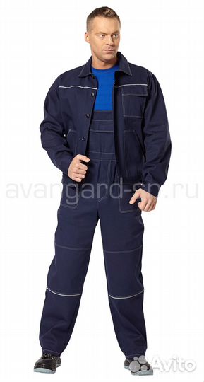 Костюм Трудовик с п/к (т.син) р.60-62 рост 3-4