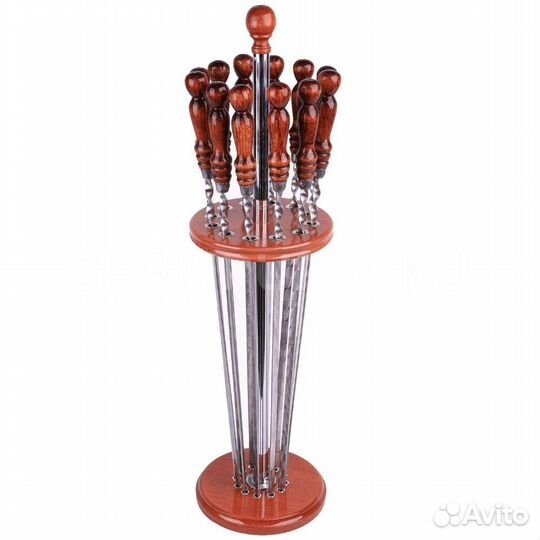 Подставка с шампурами 10 шт