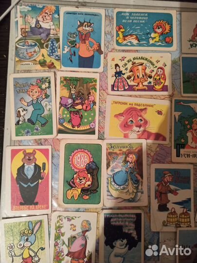 Коллекция календариков мультфильмы