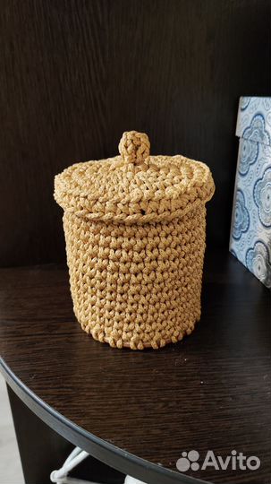 Корзинка для косметики, мелочёвки, ручная работа