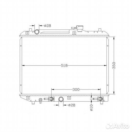 Радиатор suzuki swift 95-98 SUZ-0003-16-K