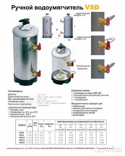 Водоумягчитель Vortmax VSD 12