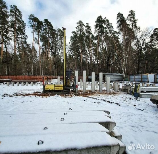 Монтаж жб свай Забивка жб сваи под ключ