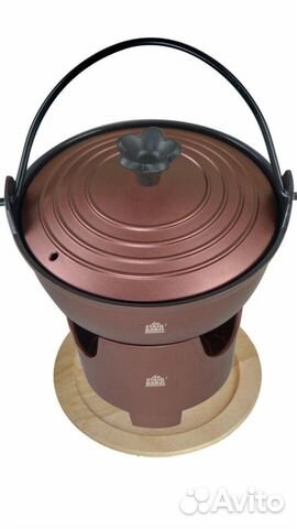 Фондю на деревянной подставке stahlberg 2352-s