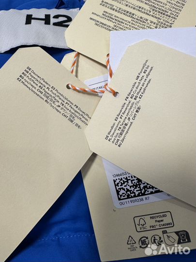 Оригинал Новый H&M x Heron Preston Пуховик