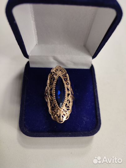 Золотое кольцо лодочка