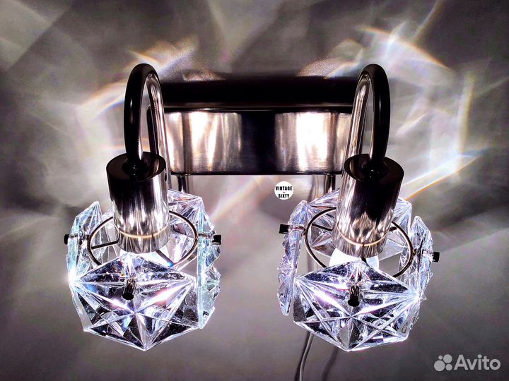 Светильник настенный бра хрусталь СССР