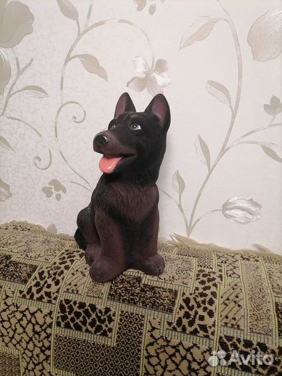 Статуэтка собака копилка гипс