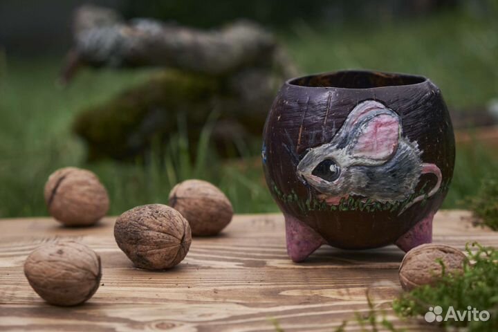 Кружка из кокоса 