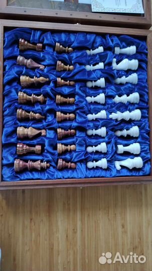 Шахматы из оникса и мрамора