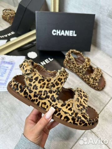 Сандали Chanel LUX Леопардовые объявление продам