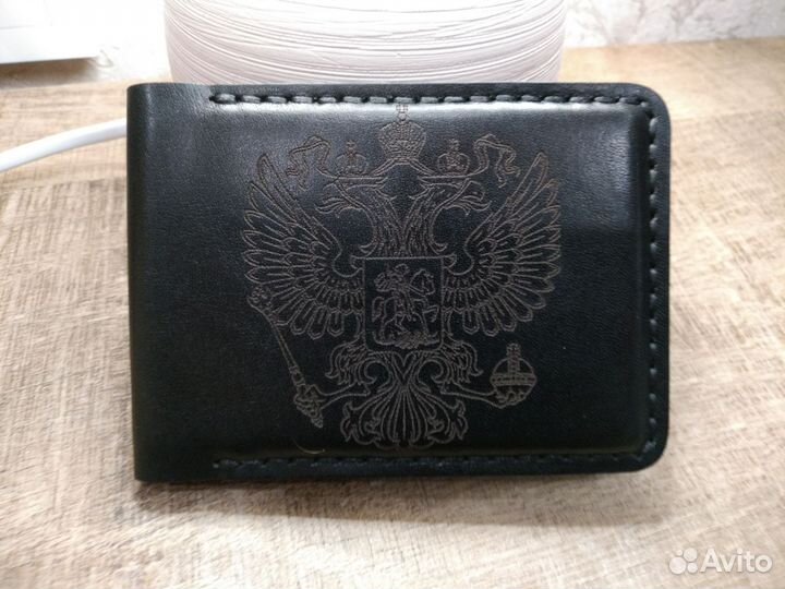 Обложка для удостоверения из натуральной кожи