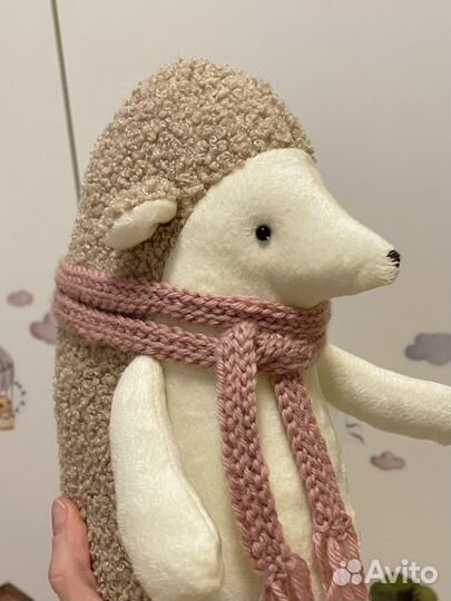 Ежик мягкая игрушка, ежик из букле ручной работы