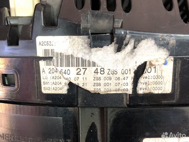 Приборная панель mercedes w203