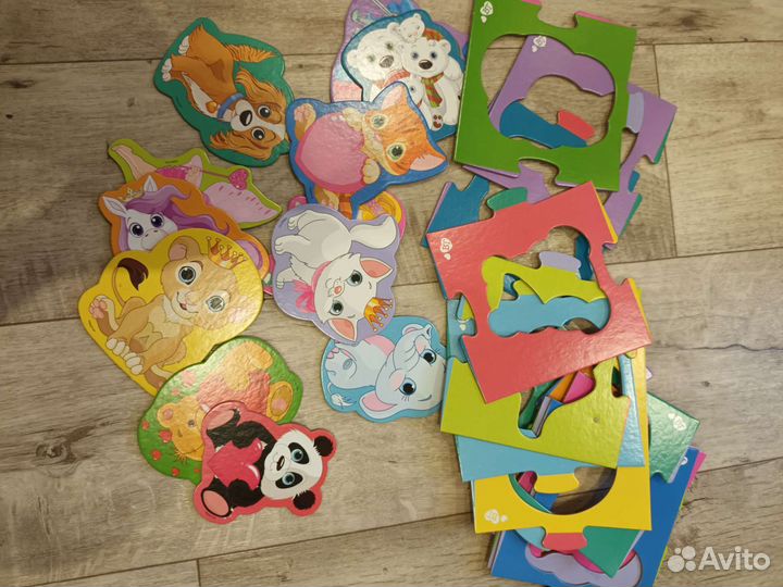 Пазлы из плотного картона