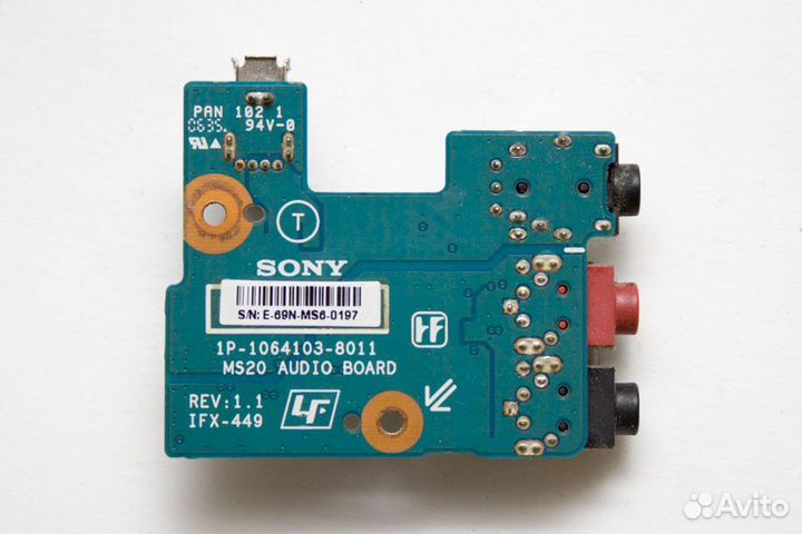 USB плата 1P-1064103-8011 для Sony vgnar