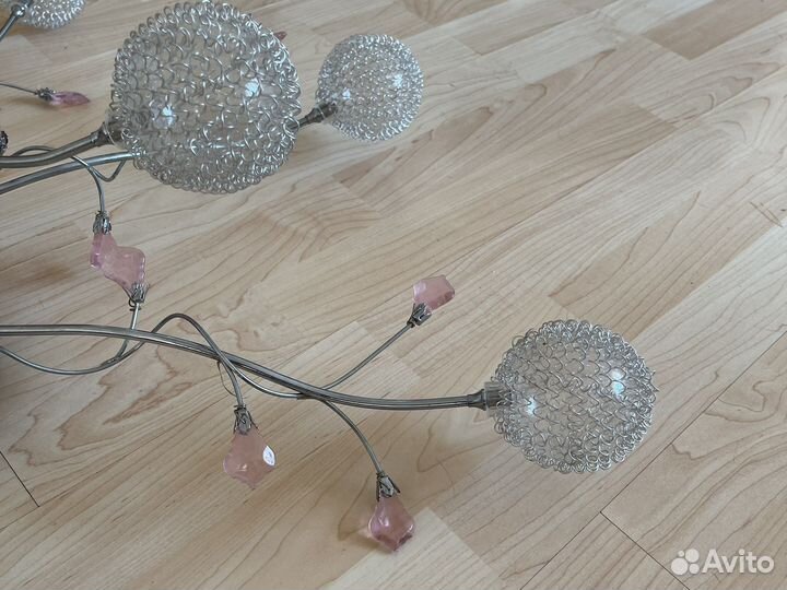 Люстра потолочная галогенная с пультом