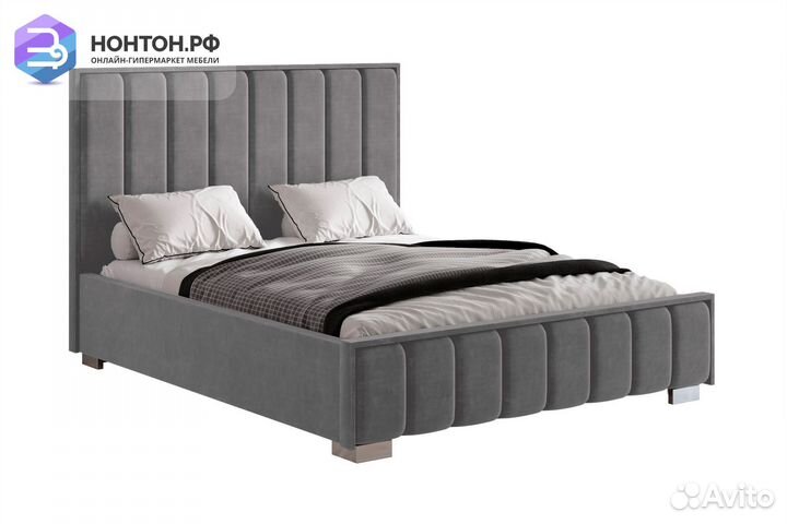 Кровать Мирабель темно-серая