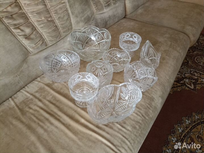 Ваза хрустальная