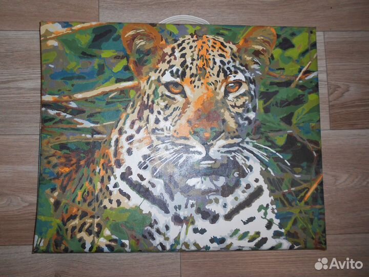 Картина Леопард на холсте 40 х 50 см