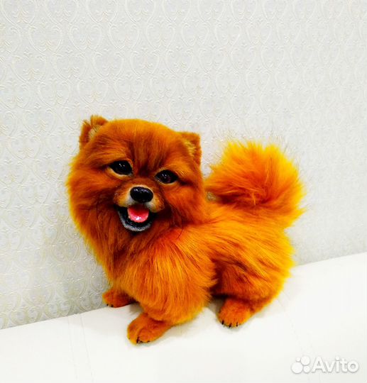 Шпиц щенок (игрушка, ручная работа)