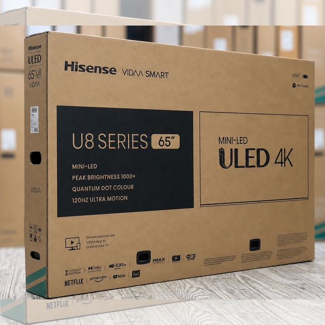 Hisense 65 Mini LED 120Hz 4K + Кронштейн подарок