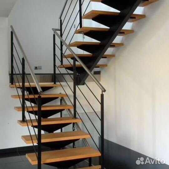 Изготовление лестниц на металлокаркасе