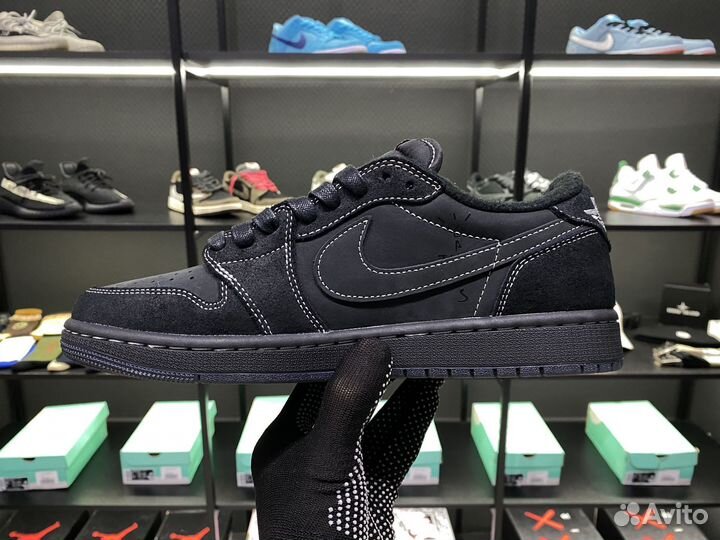 Nike Air Jordan 1 low x Travis Scott Black Phantom